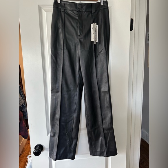 Zara Pants & Jumpsuits Nwt Zara Straight Leg Faux Leather Pants The